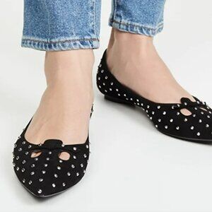 THE MARC JACOBS Studded Mouse Pointed-Toe Flats
